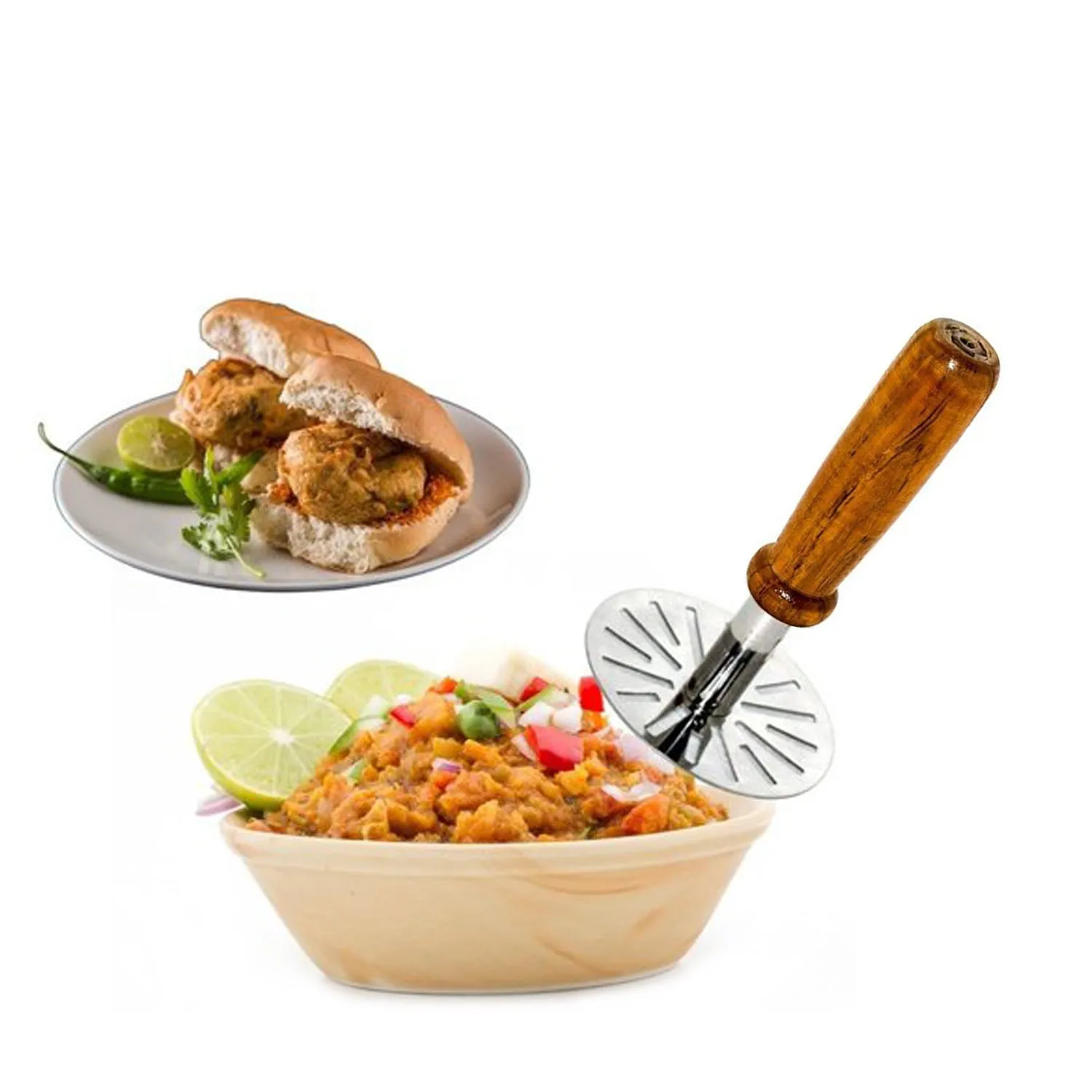 0066 Paubhaji Masher used in all kinds of household and kitchen places for mashing and making paubhajis.