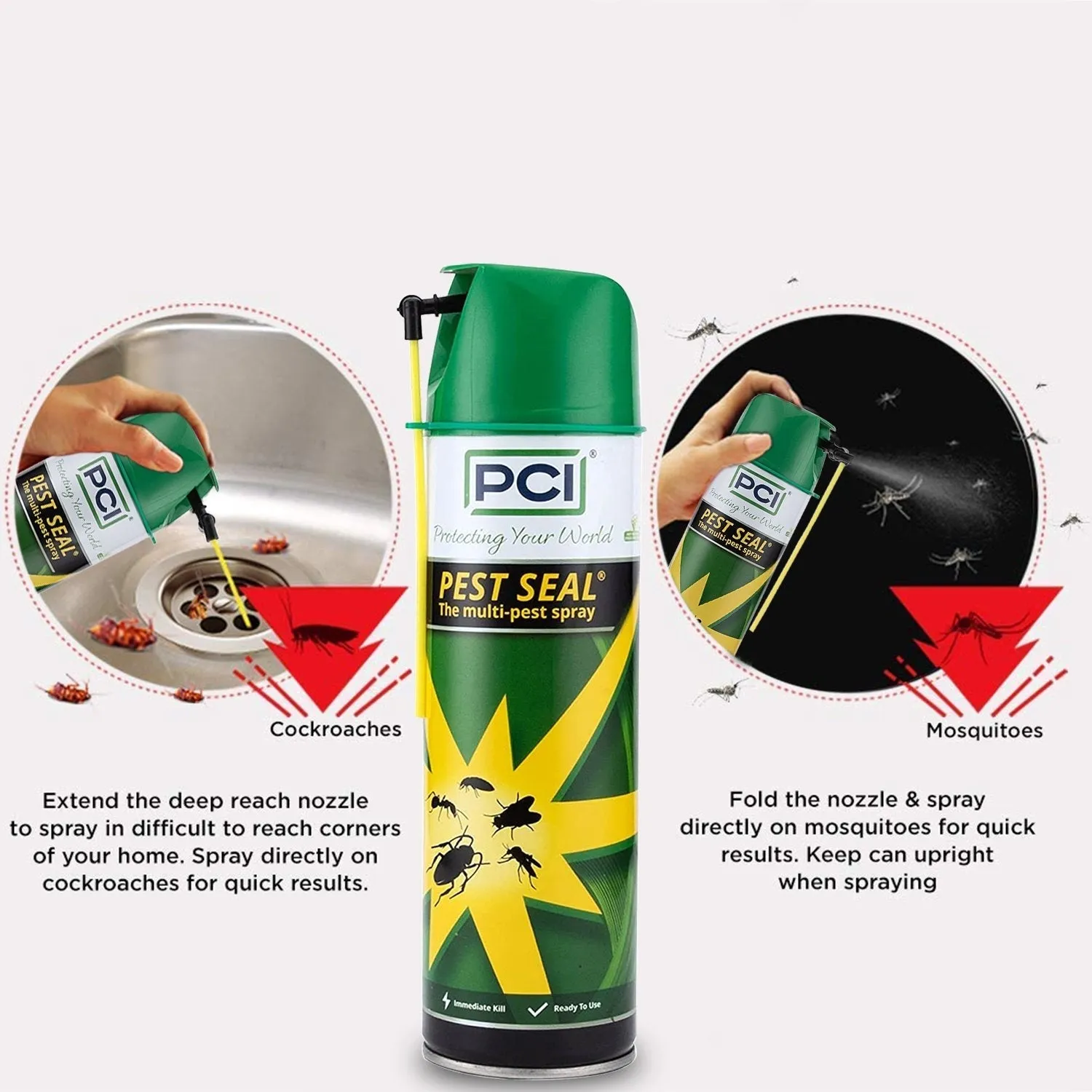 0270 PCI Aerosol 320 ml Spray for All Flying and Crawling Insects