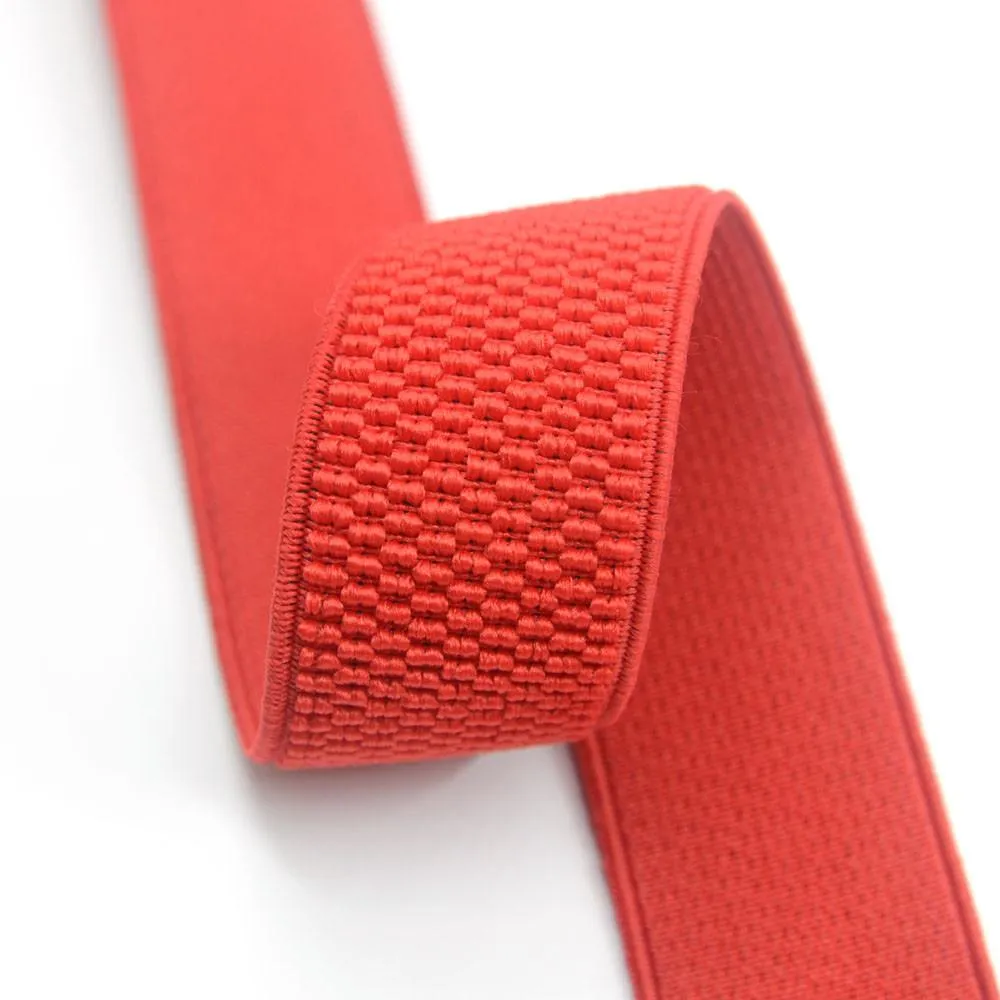 1 1/4 inch 30mm Wide Woven Patterned Colored Stretch Elastic Band