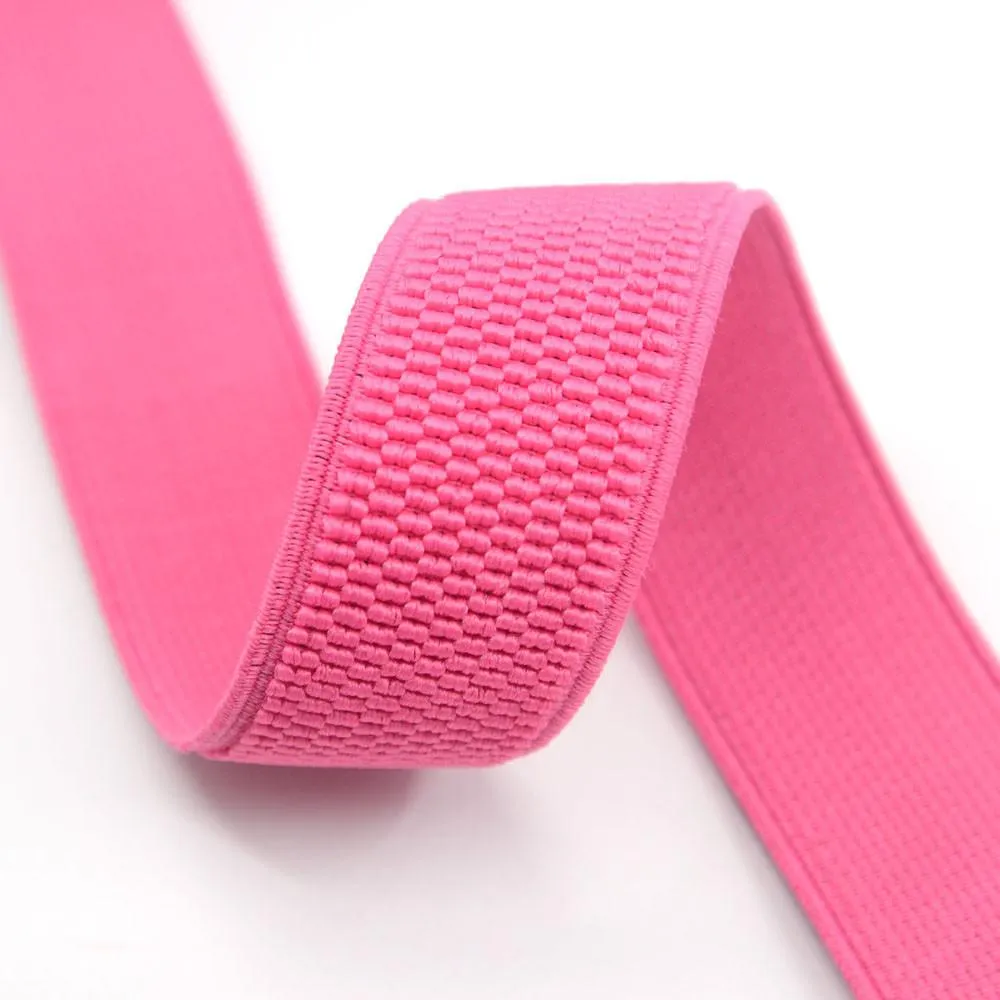 1 1/4 inch 30mm Wide Woven Patterned Colored Stretch Elastic Band
