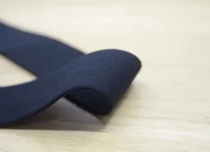 11/4 inch (30mm) / 1 inch(25mm) wide Black LATEX FREE Elastic , Medical Product Elastic, Soft Plush Elastic Band - 1 yard