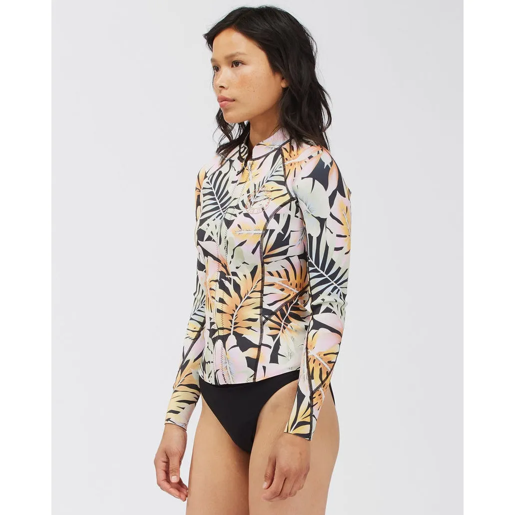 1mm Women's Billabong Peeky Wetsuit Jacket - Paradise Black - KVD6