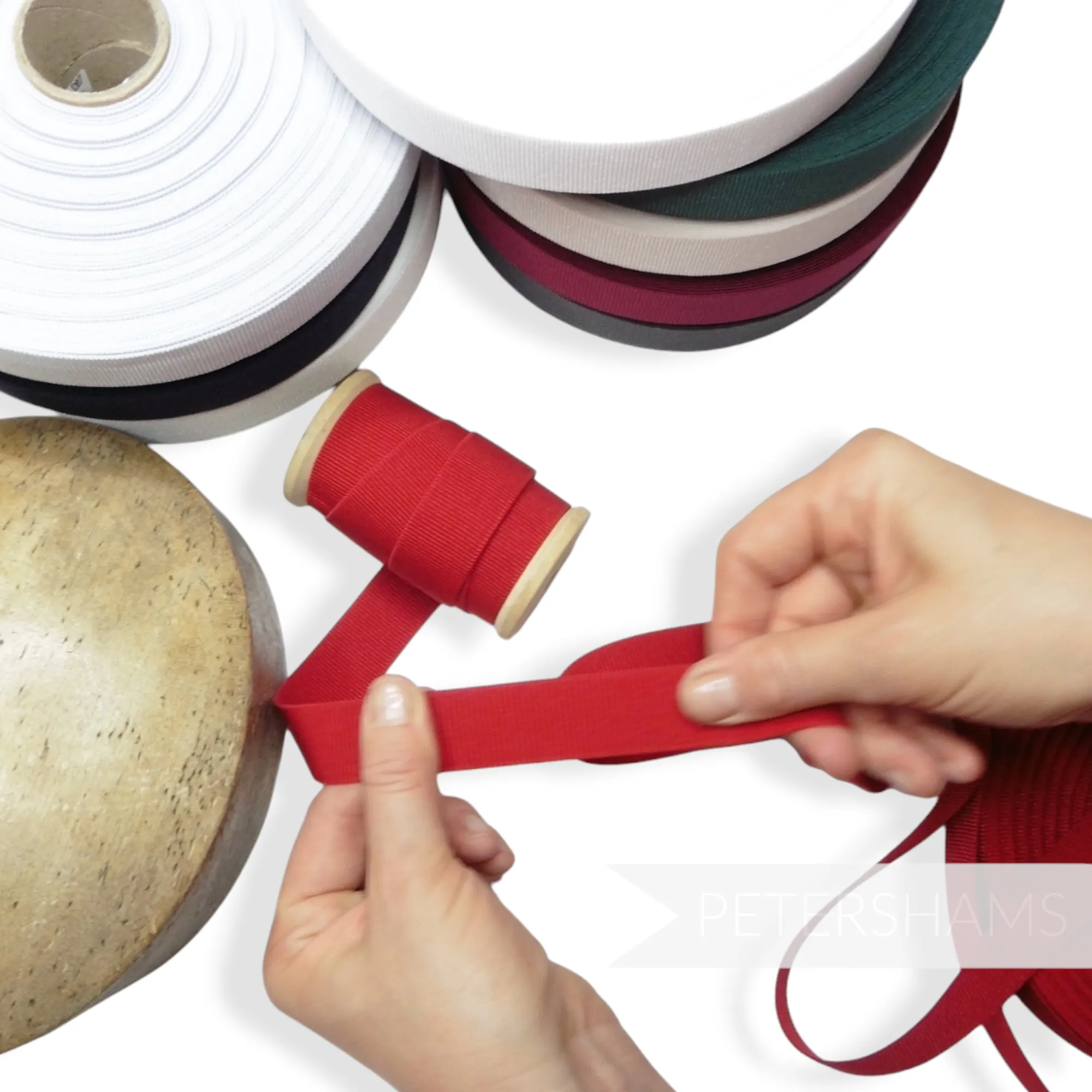 24mm Elastic Grosgrain - 1m