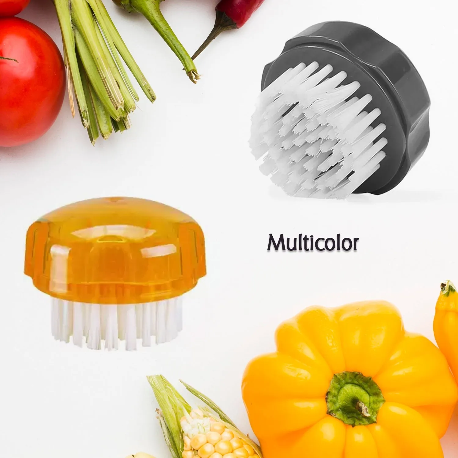 2518 Vegetable Fruits Cleaning Brush Nylon Round Pastry Brush