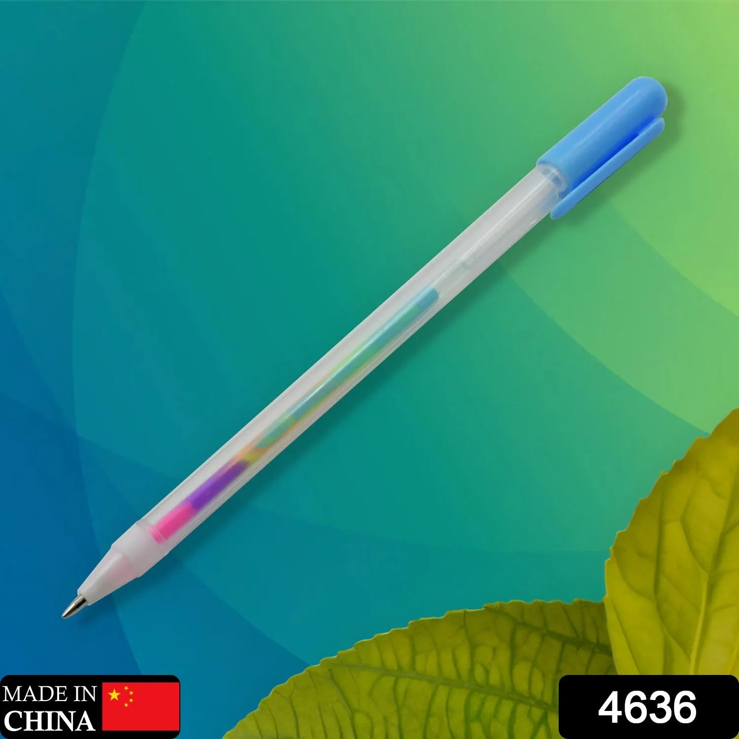 4636 6-in-1 Color Change Pen Gel Pens Color Change Pen Rainbow Color Change Funky Pens, Gel Pen, coloring pen, Roller Ball Pens, School Office Supply Gift Stationery New Released Sturdy and Fashionable (1 Pc)