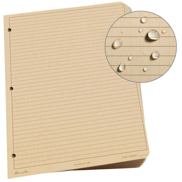 8.5 X 11 Loose Leaf - Universal - Tan