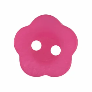 ABC Loose Buttons - 13mm Maroon Flower