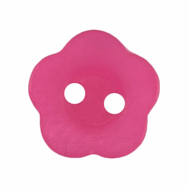 ABC Loose Buttons - 13mm Maroon Flower