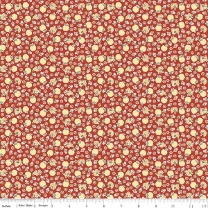 Apple Fresh Red Cotton Lycra Knit Fabric by Riley Blake - 30" Remnant