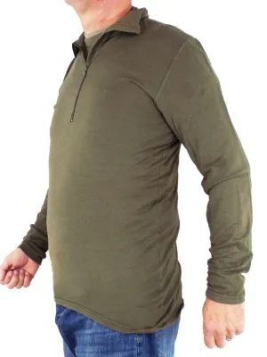 Austrian Military Grade 1 Olive Green Thermal Base Layer Top - Norgie Style
