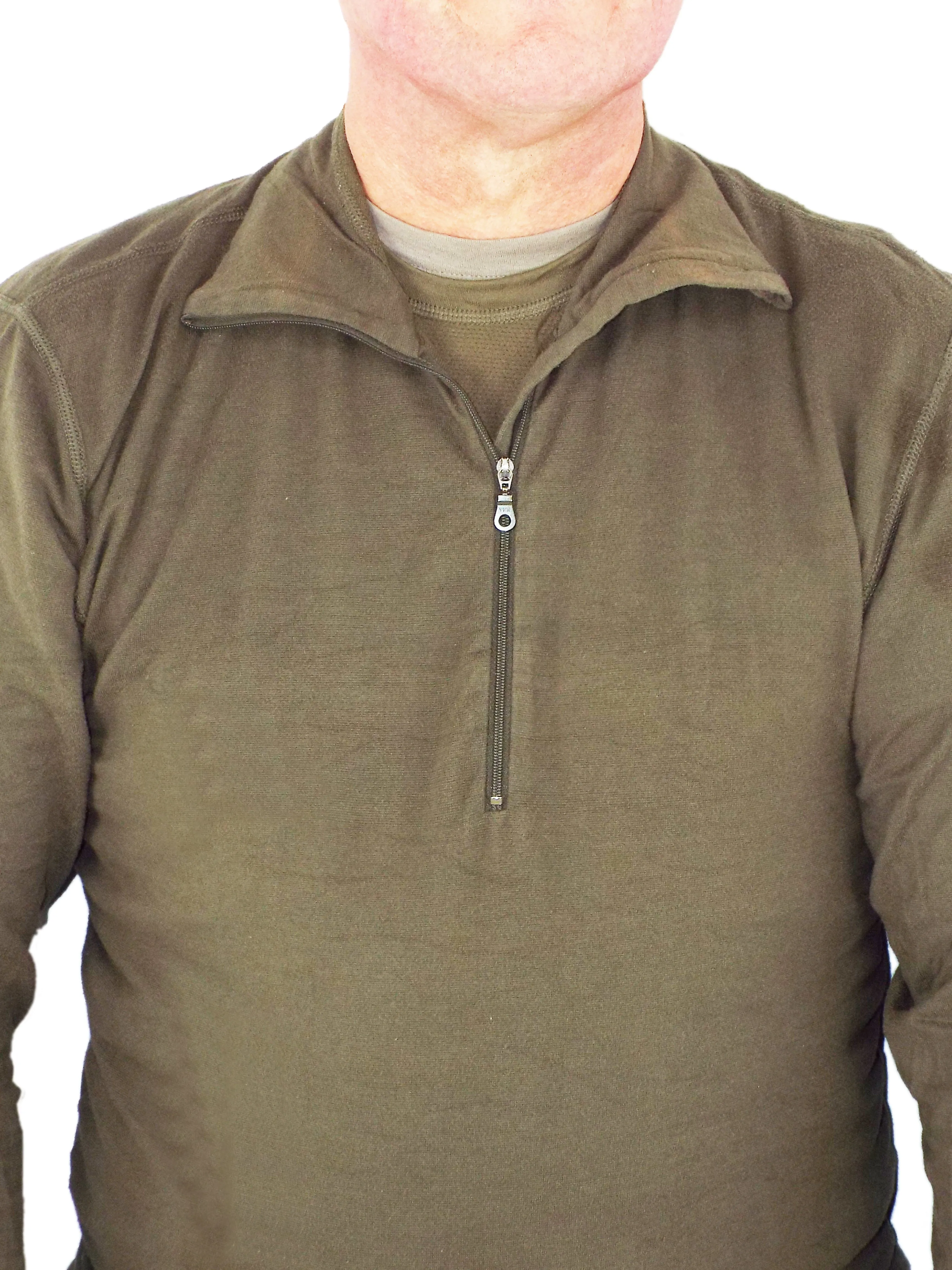Austrian Military Grade 1 Olive Green Thermal Base Layer Top - Norgie Style