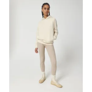 Beige Side Pocket Oversized Hoodie