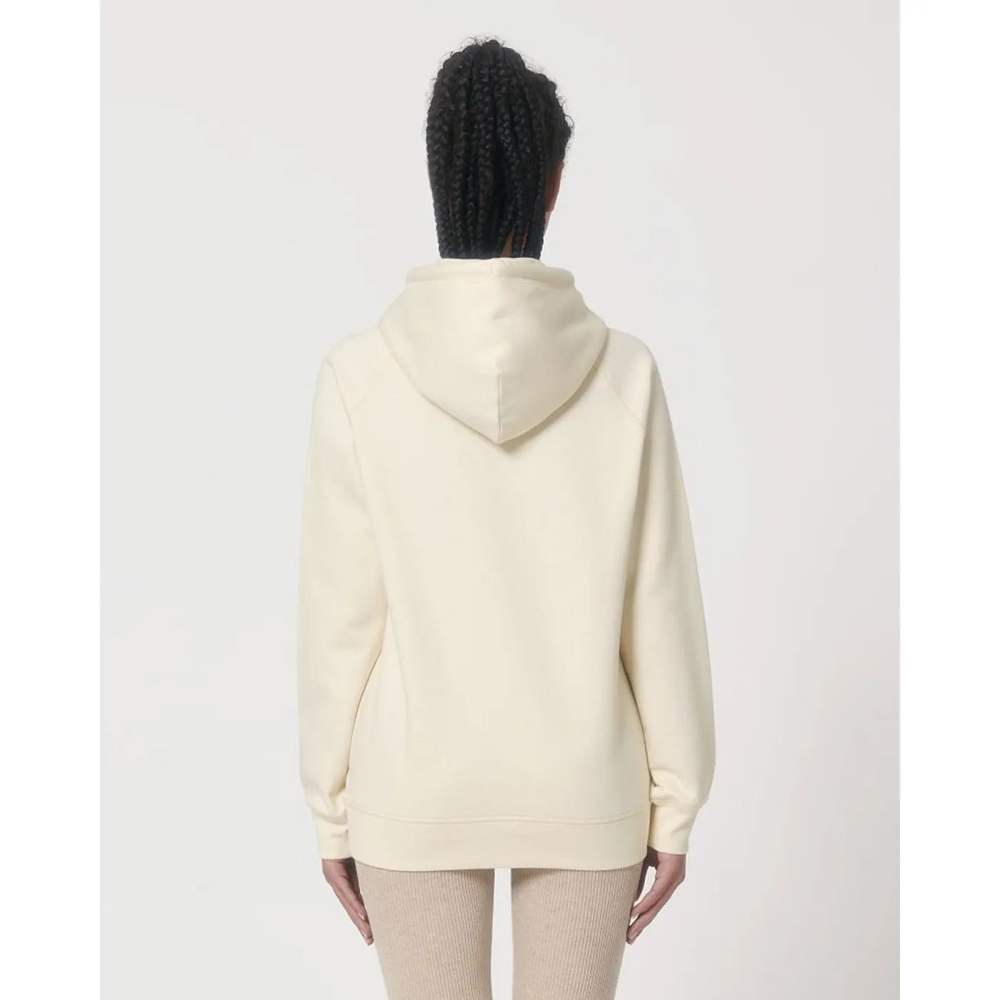 Beige Side Pocket Oversized Hoodie