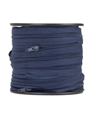 Birch Zipper Chain & Slider - Navy - Size 7 (Sold per 1 metre)