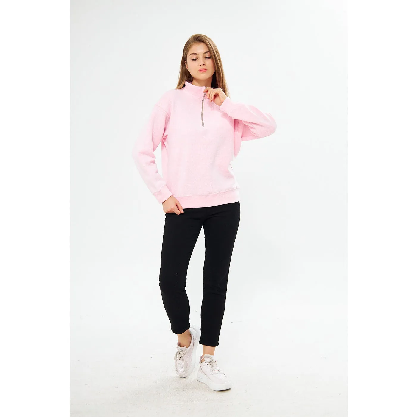 Blush Pink Oversized Sweatshirt