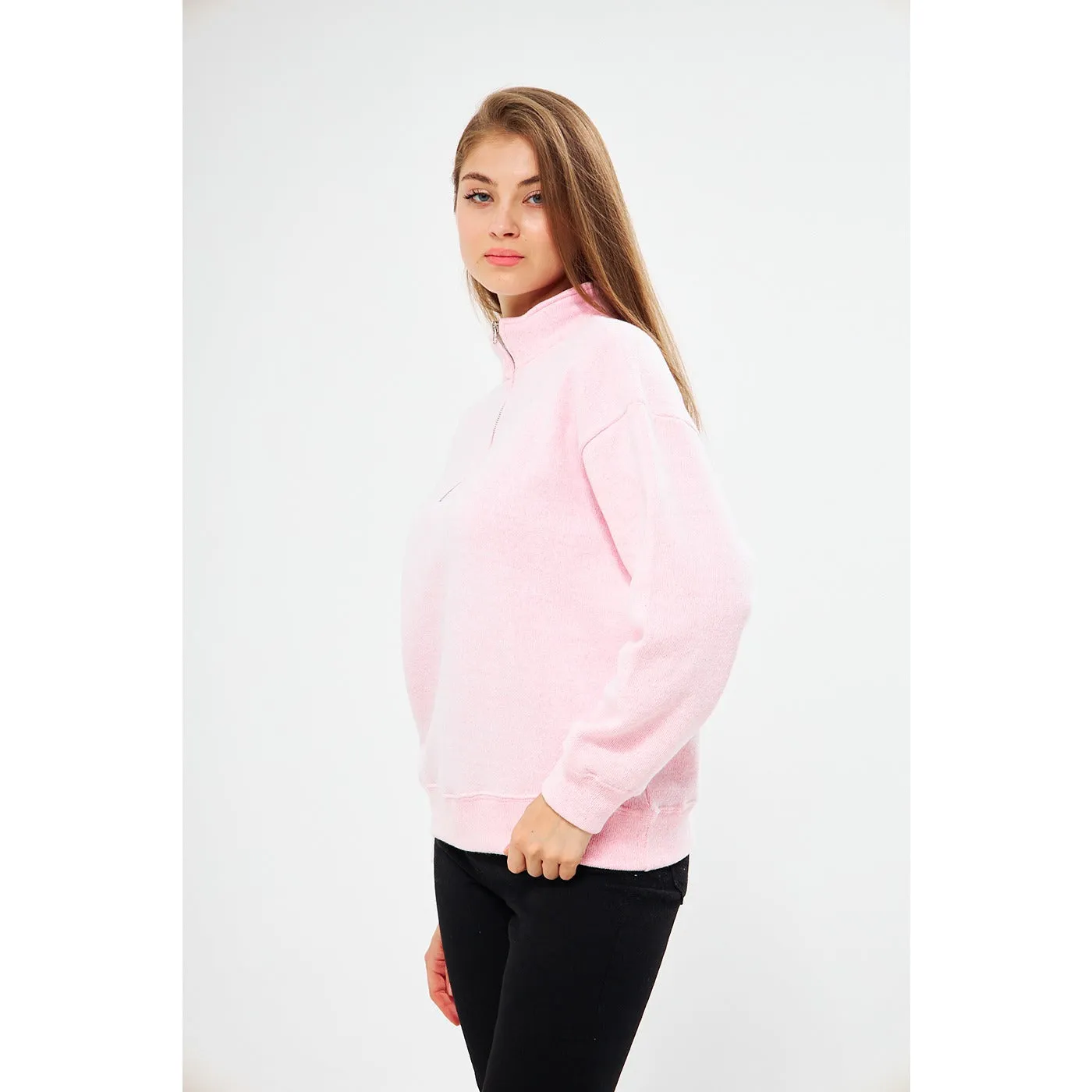 Blush Pink Oversized Sweatshirt