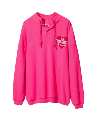 Boys Lie Goodbye Again Henley Crewneck
