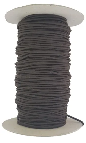 Brown 3 mm elastic Cord sold in lengths 2-10 metres