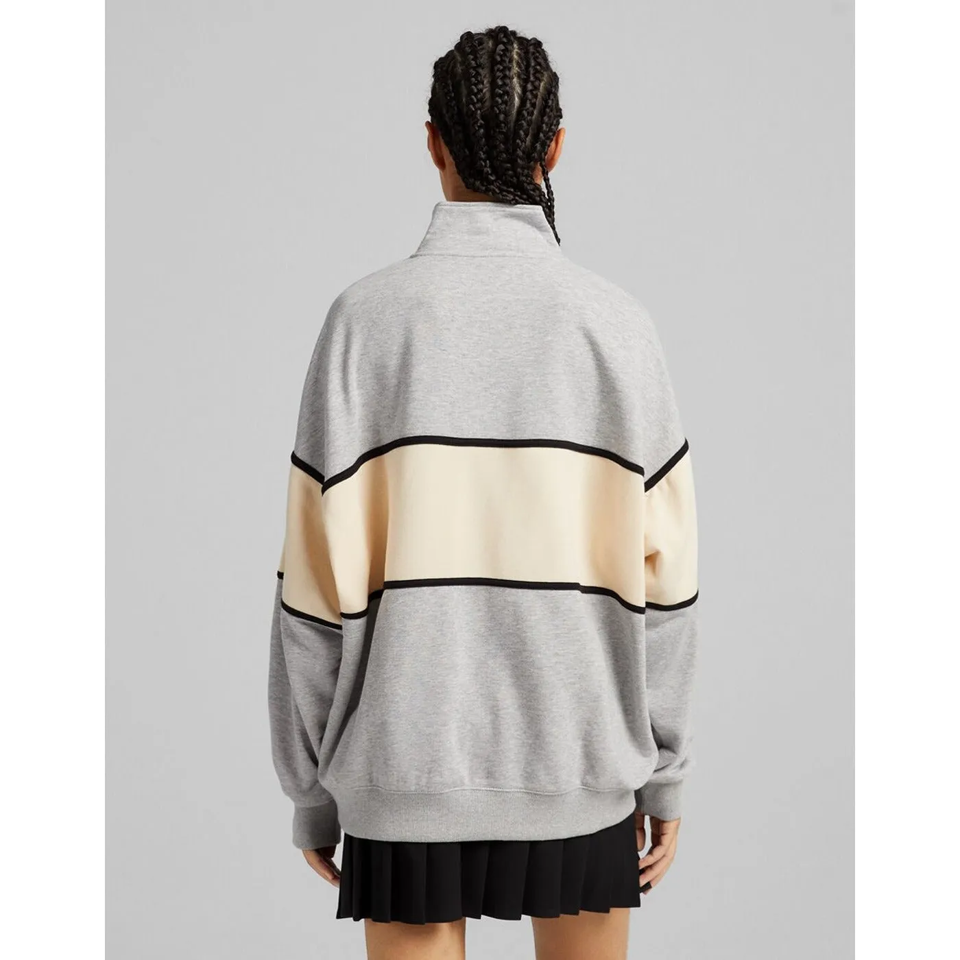 BSK Oversized Mock Neck Sweat