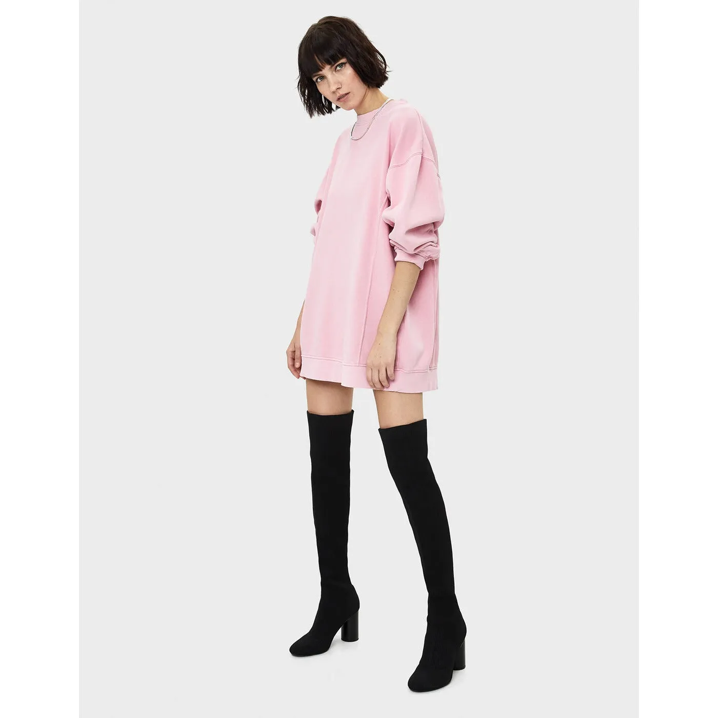 BSK Oversized Pink Sweatshirt