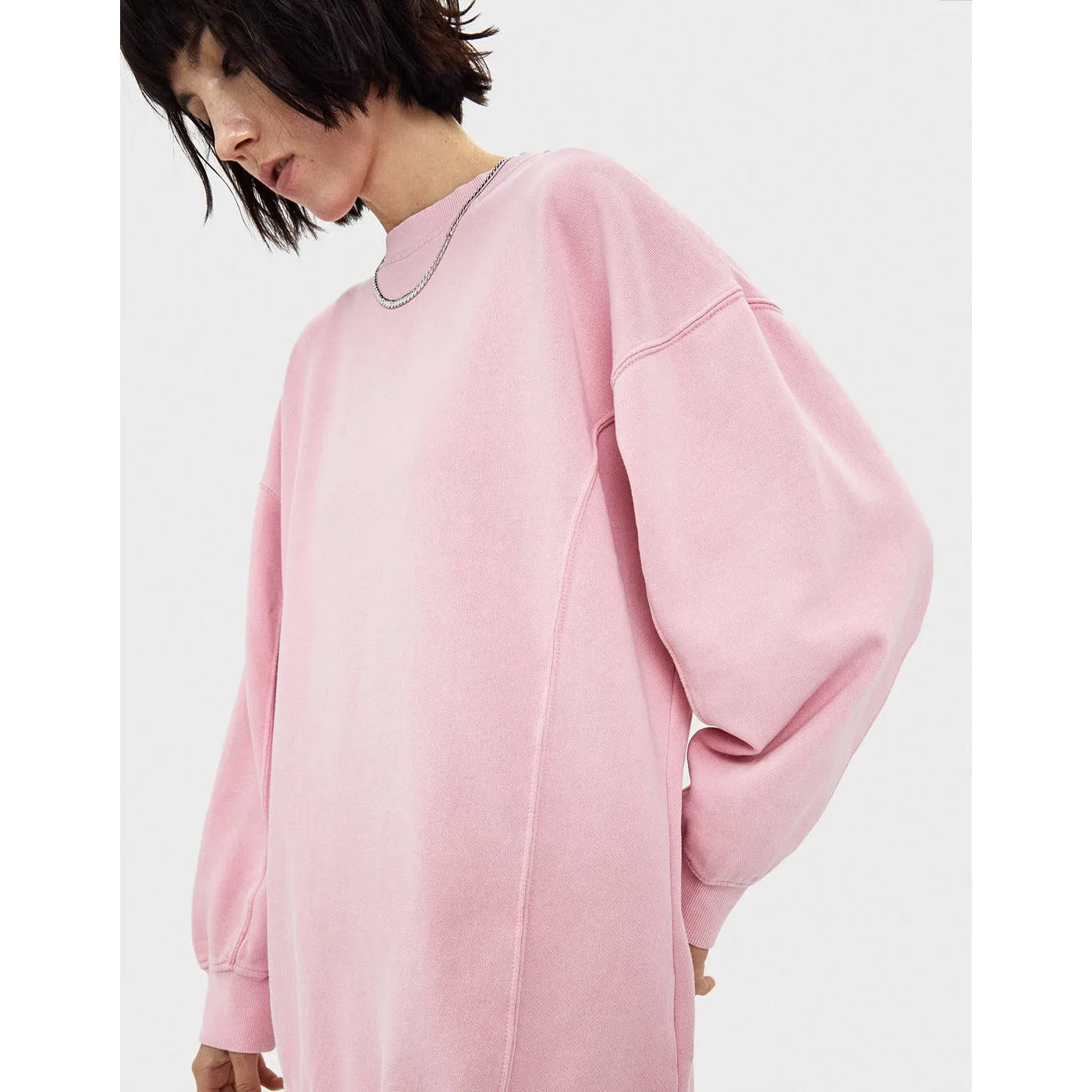 BSK Oversized Pink Sweatshirt