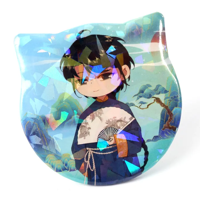 Custom Cat Ear Shapes Button Pins