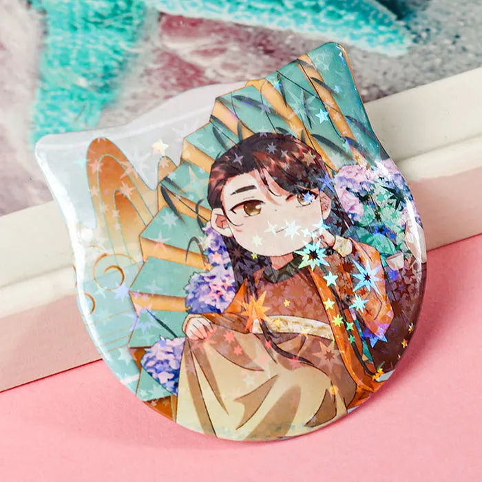 Custom Cat Ear Shapes Button Pins
