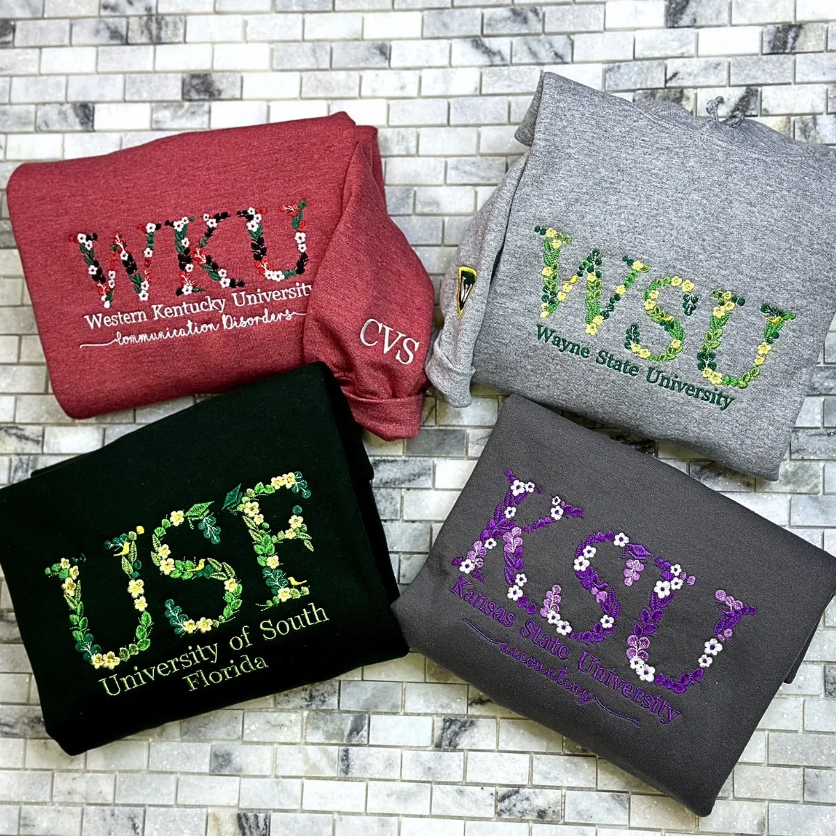 Custom Embroidered Neckline Collar T-Shirt