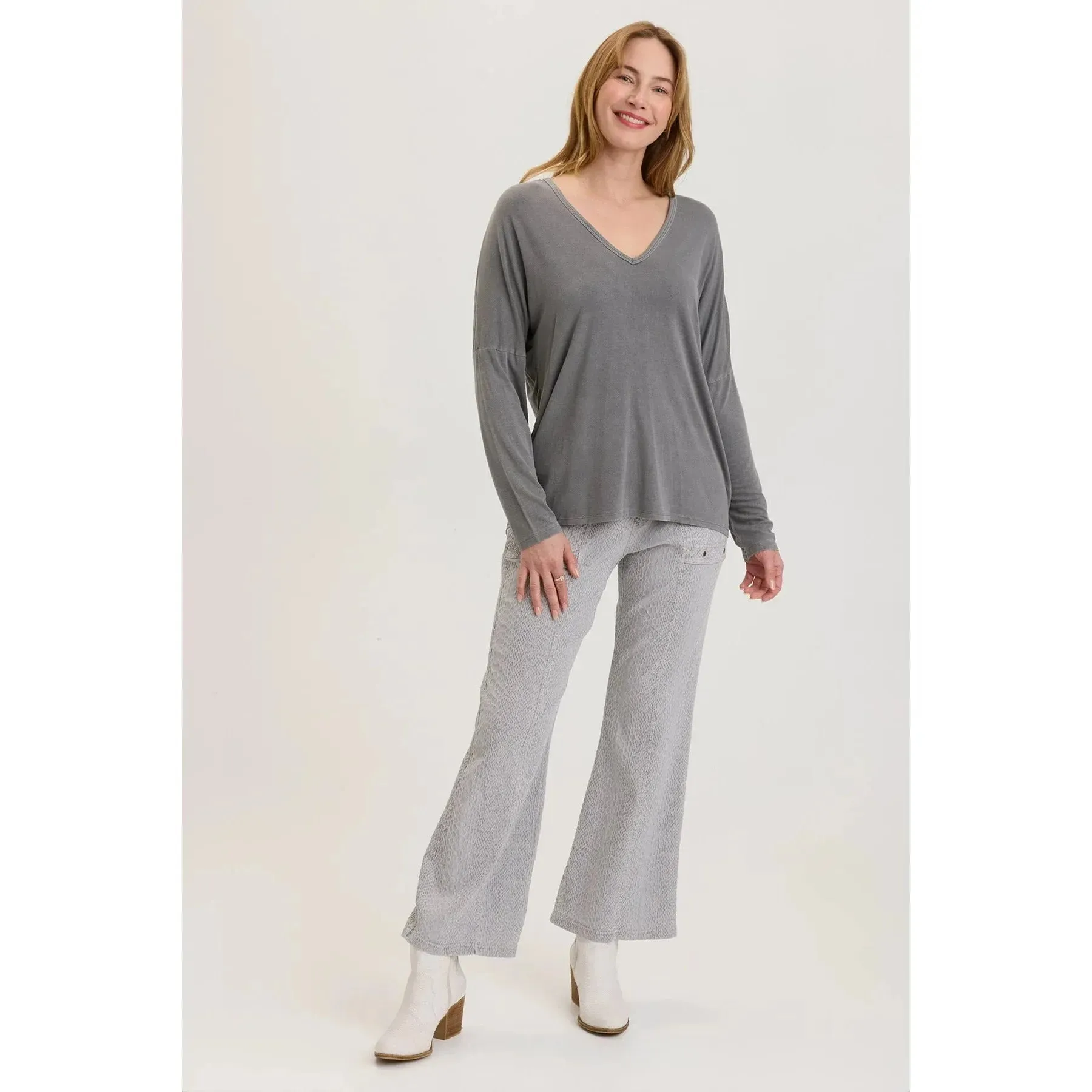 Delightful Top in Grey