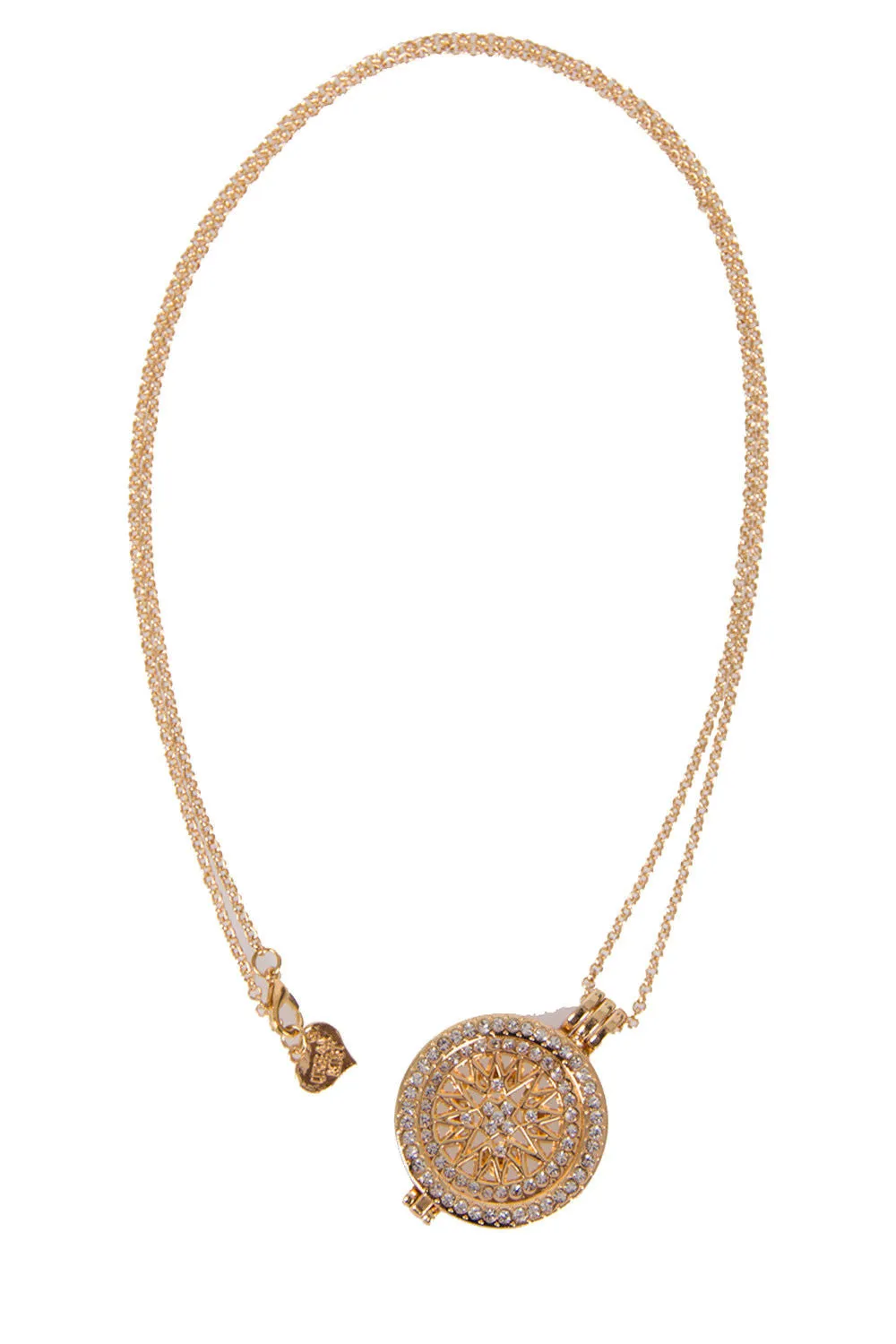 Diamante Star Charm Pendant Long Necklace
