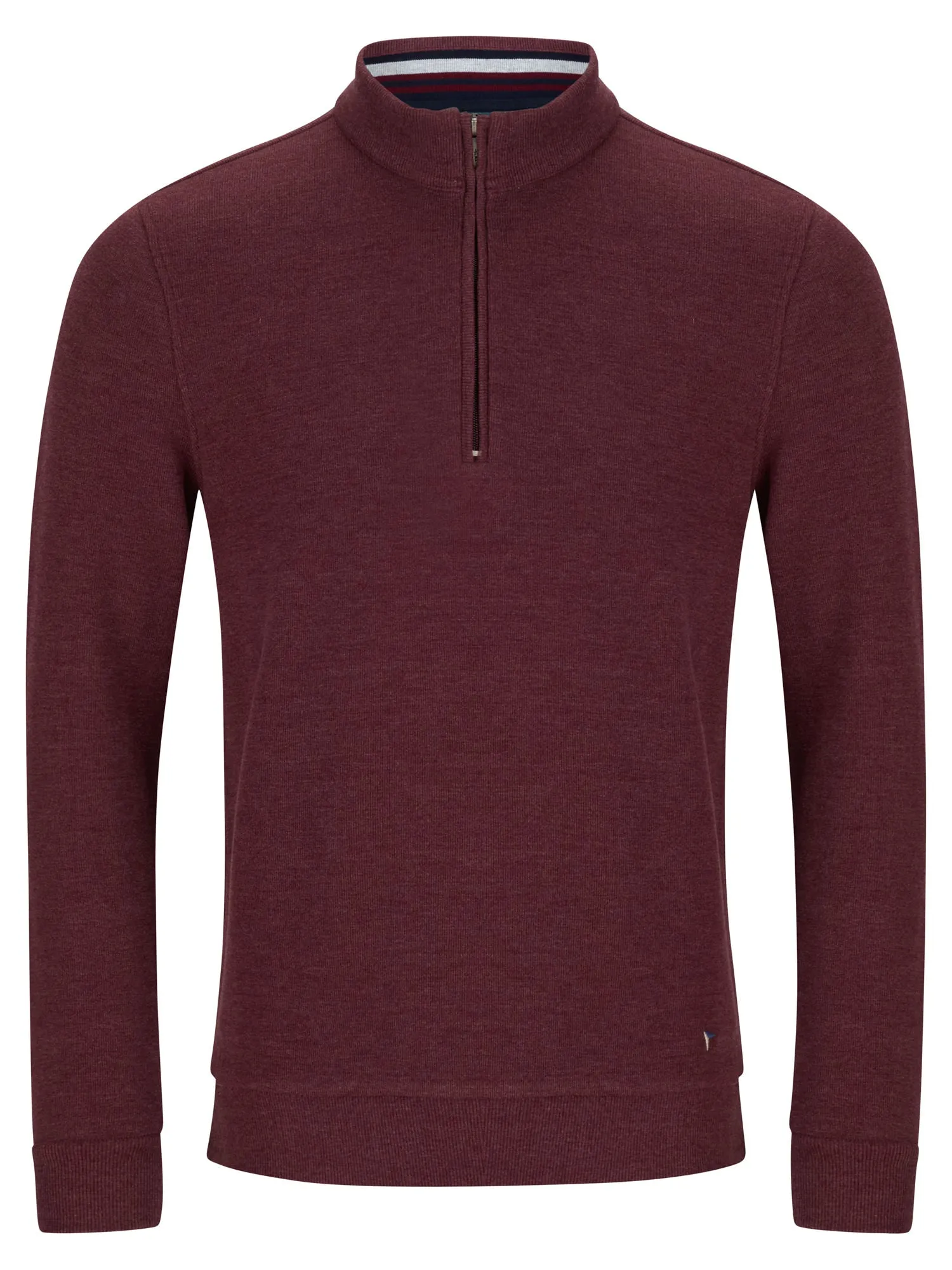 DRIFTER Red Half Zip Sweatshirt