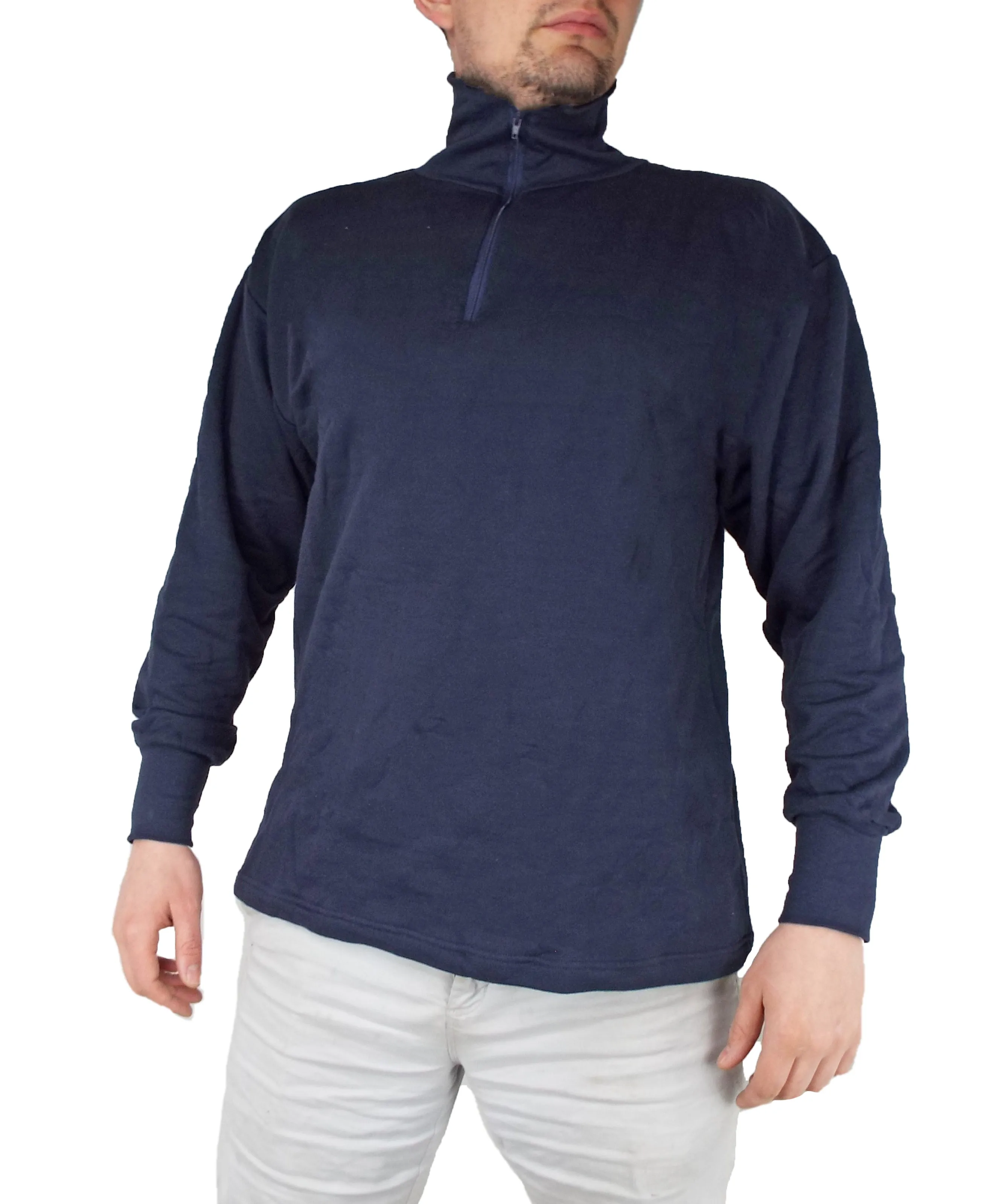 Dutch Military - Navy Blue Norgie Shirt – Base Layer - Unissued