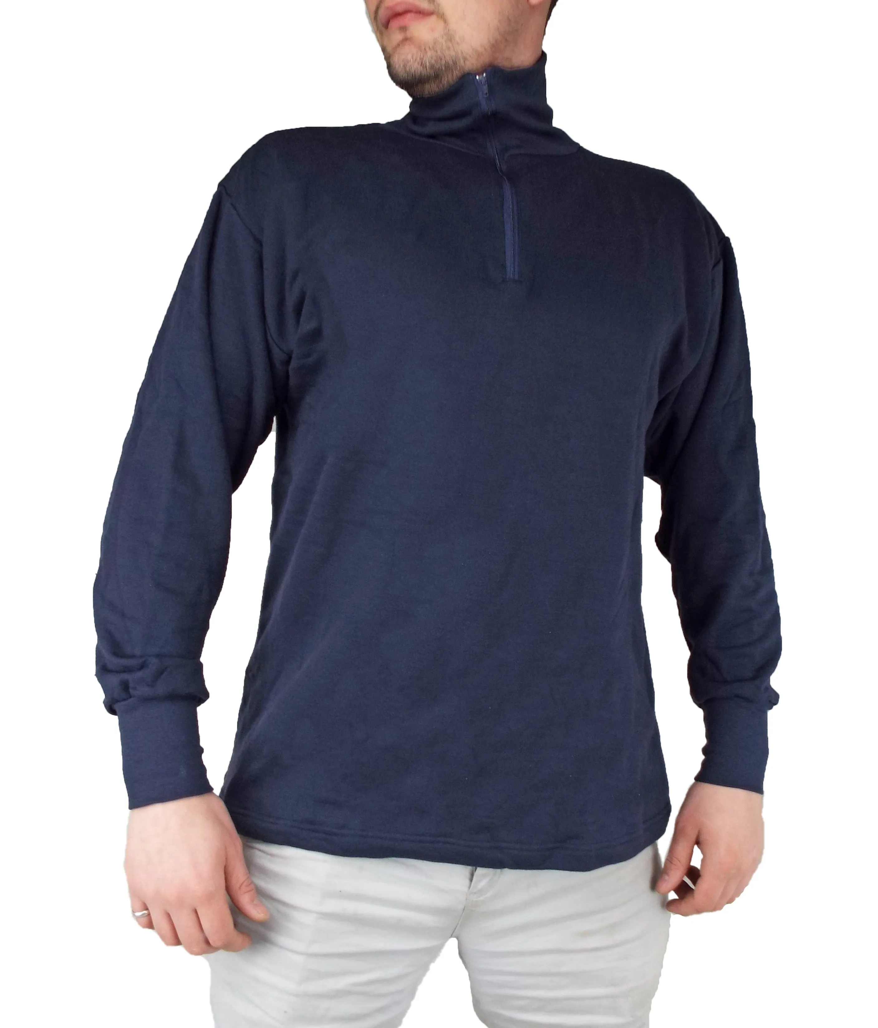 Dutch Military - Navy Blue Norgie Shirt – Base Layer - Unissued
