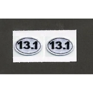 Embroidered 13.1 Oval Stick-on Applique