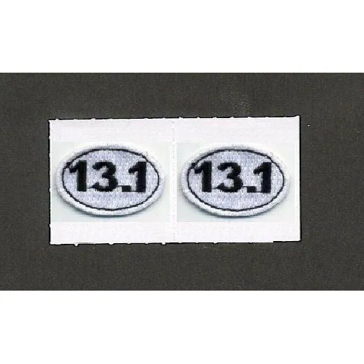 Embroidered 13.1 Oval Stick-on Applique