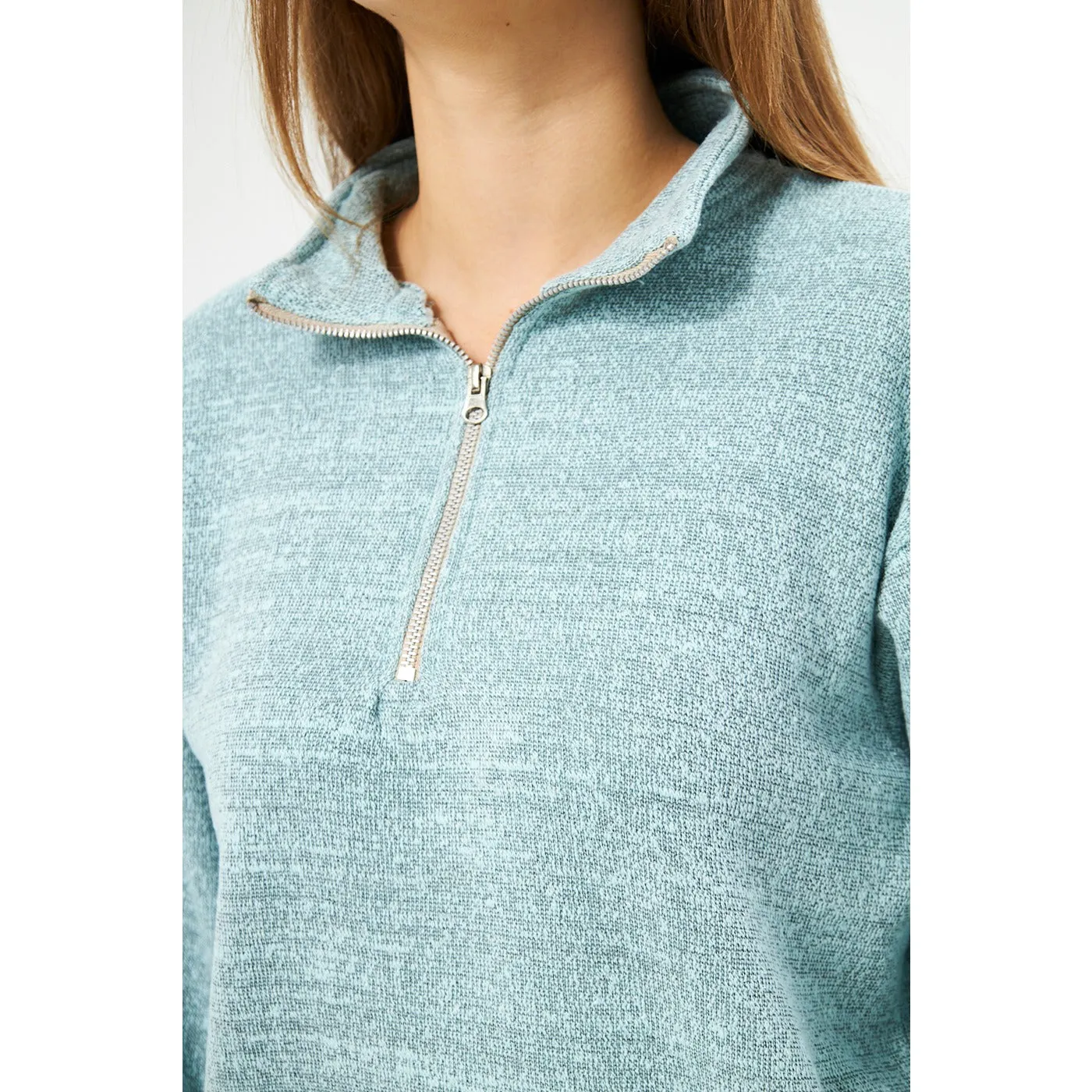 Floating Blue Oversized Sweatshirt