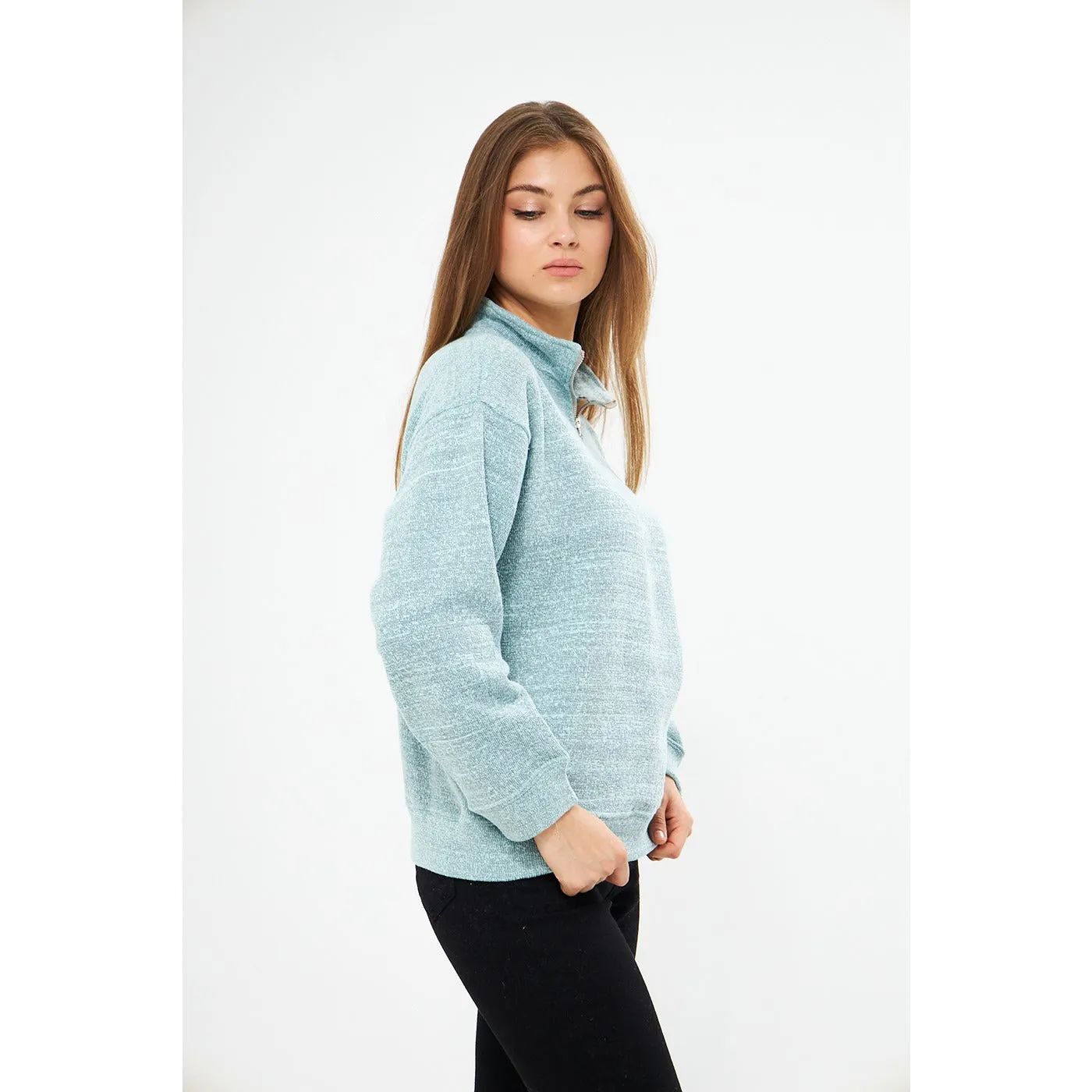 Floating Blue Oversized Sweatshirt