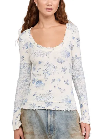 Free People Clover Printed Thermal