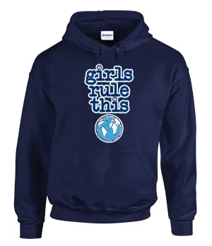 GIRLS RULE THIS Volleyball Hooded Sweatshirt