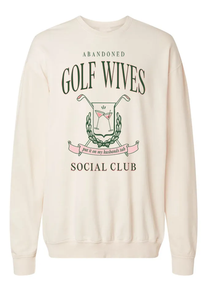 Golf Wives Cream Oversized Graphic Sweatshirt