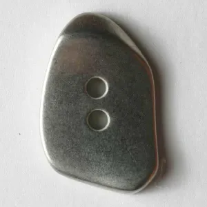 Irregular Shaped Silver Button