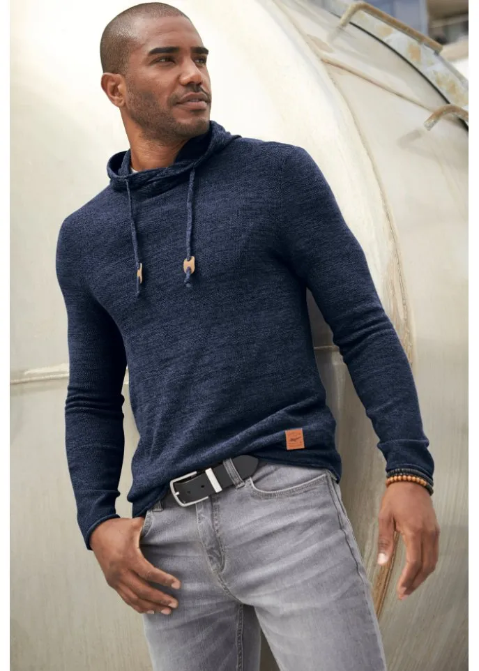 John Baner Jeanswear Hooded Pullover, blue