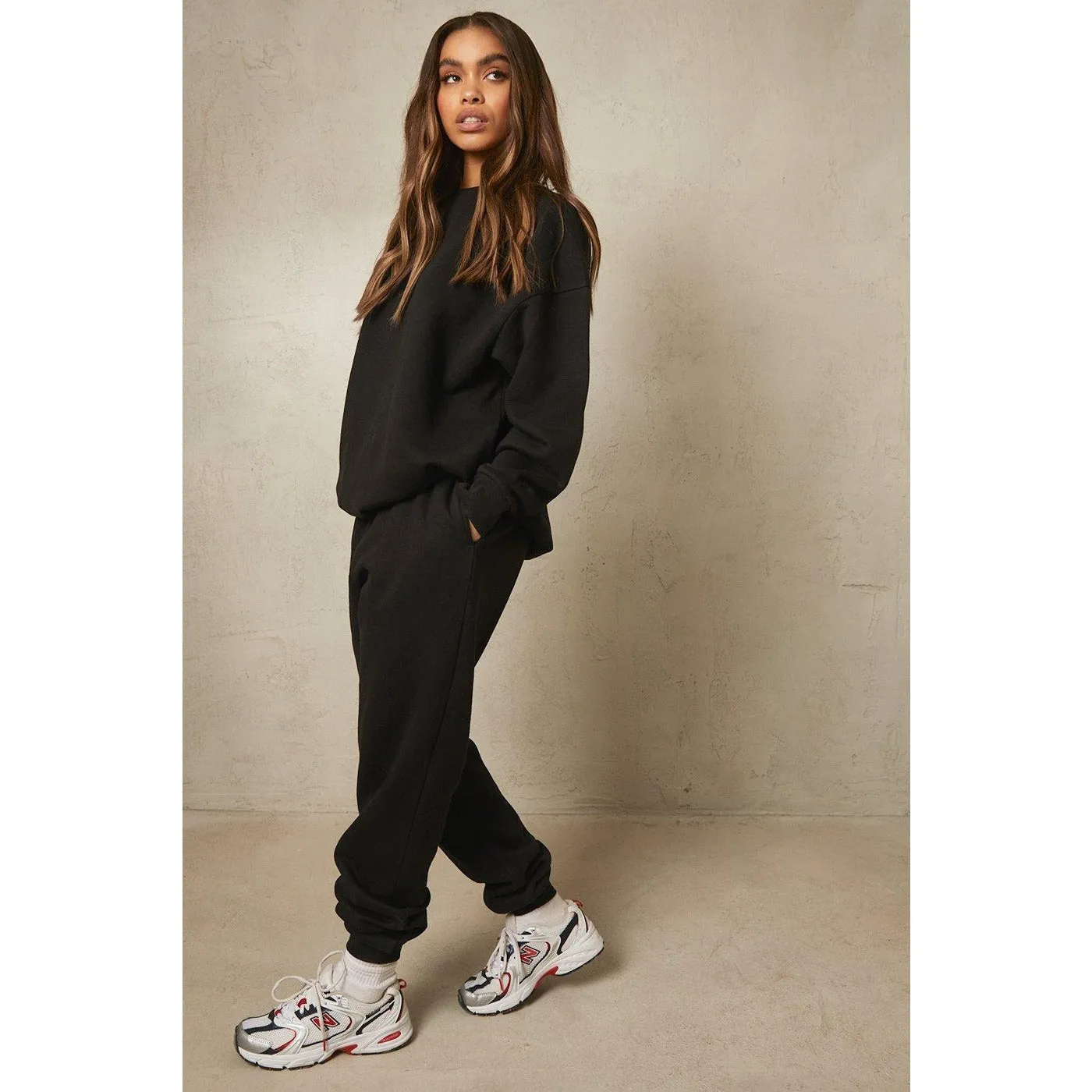 M17 Black Oversized Sweatshirt