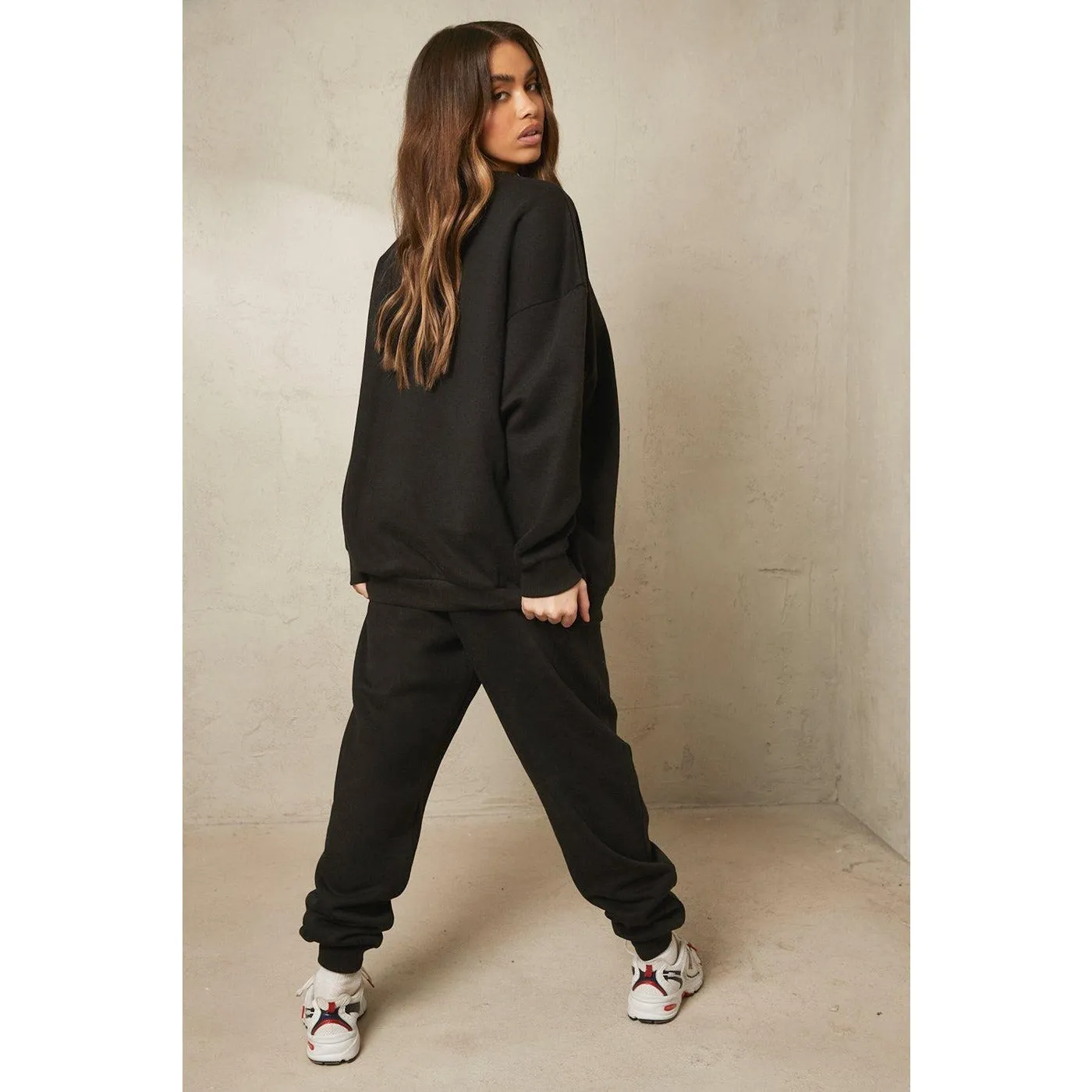 M17 Black Oversized Sweatshirt