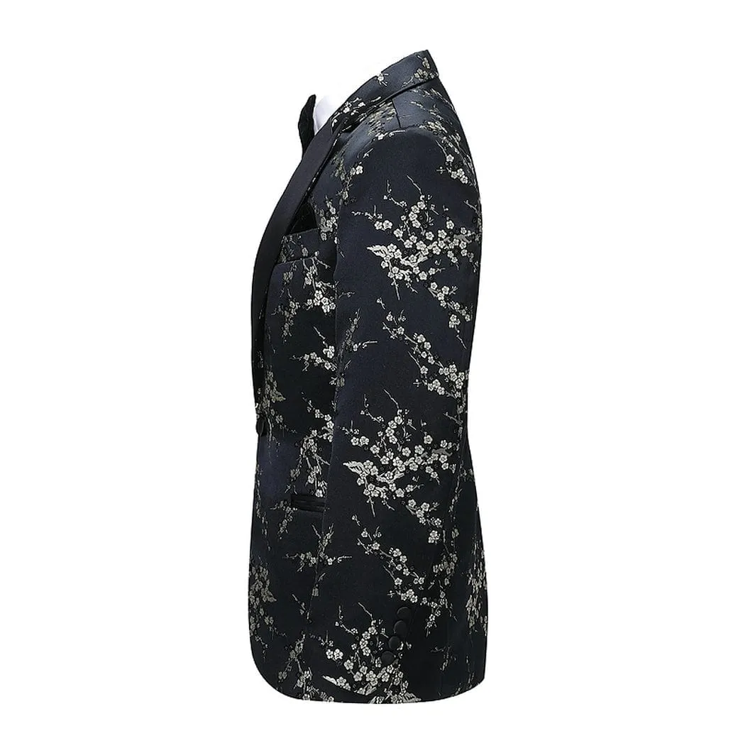 Men's Suit Formal Slim Fit 2 Piece  Patterned Tuxedos (Blazer Pants)