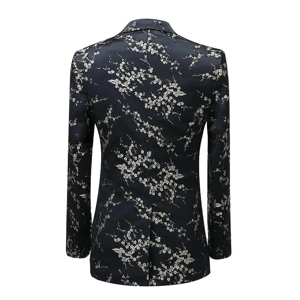 Men's Suit Formal Slim Fit 2 Piece  Patterned Tuxedos (Blazer Pants)