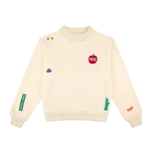 NYC Embroidered Mockneck Sweatshirt