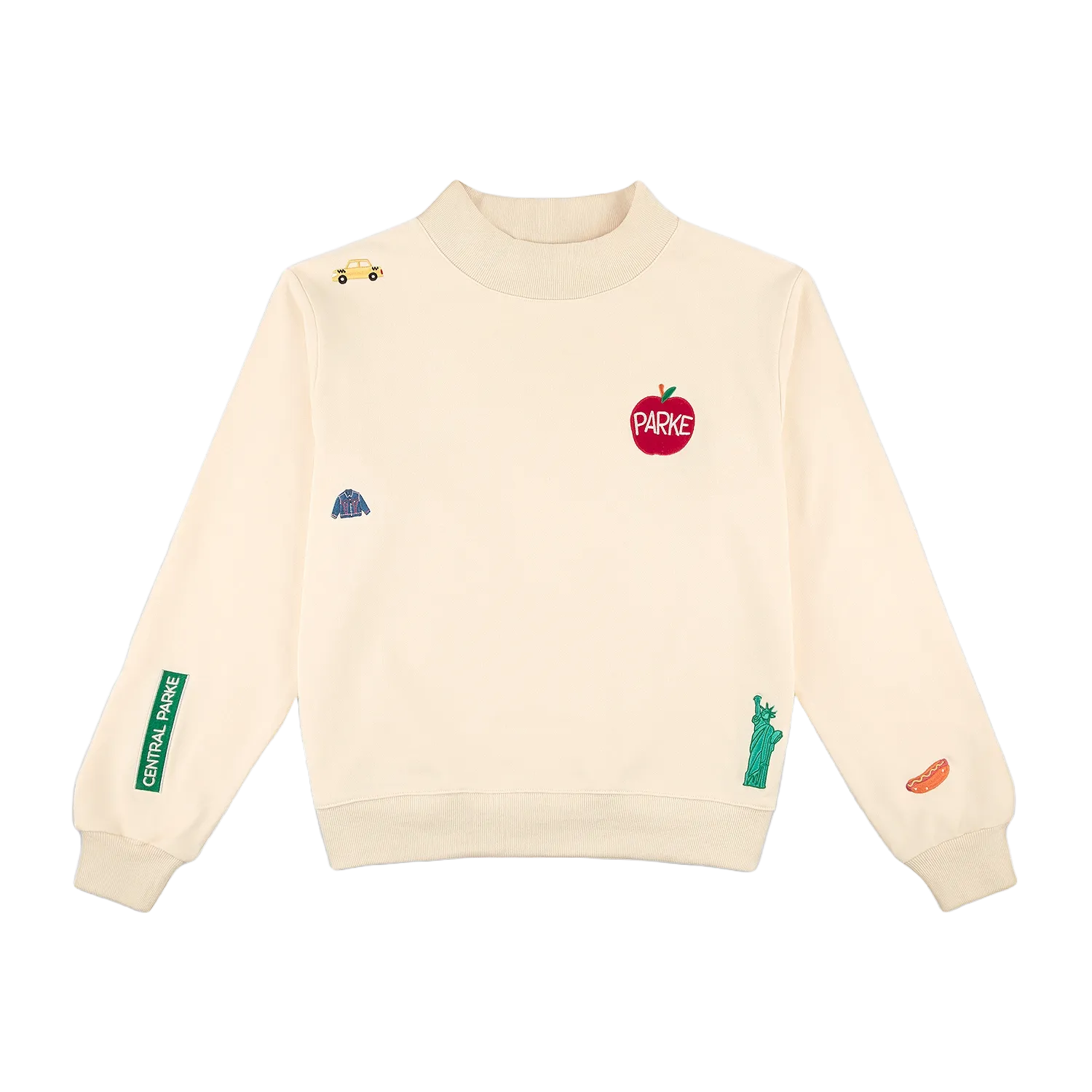 NYC Embroidered Mockneck Sweatshirt