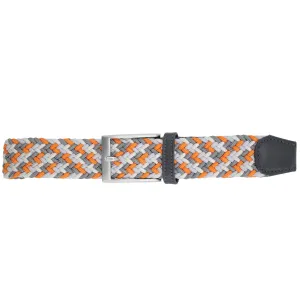 Orange, Light Grey, White, & Charcoal Elastic Belt