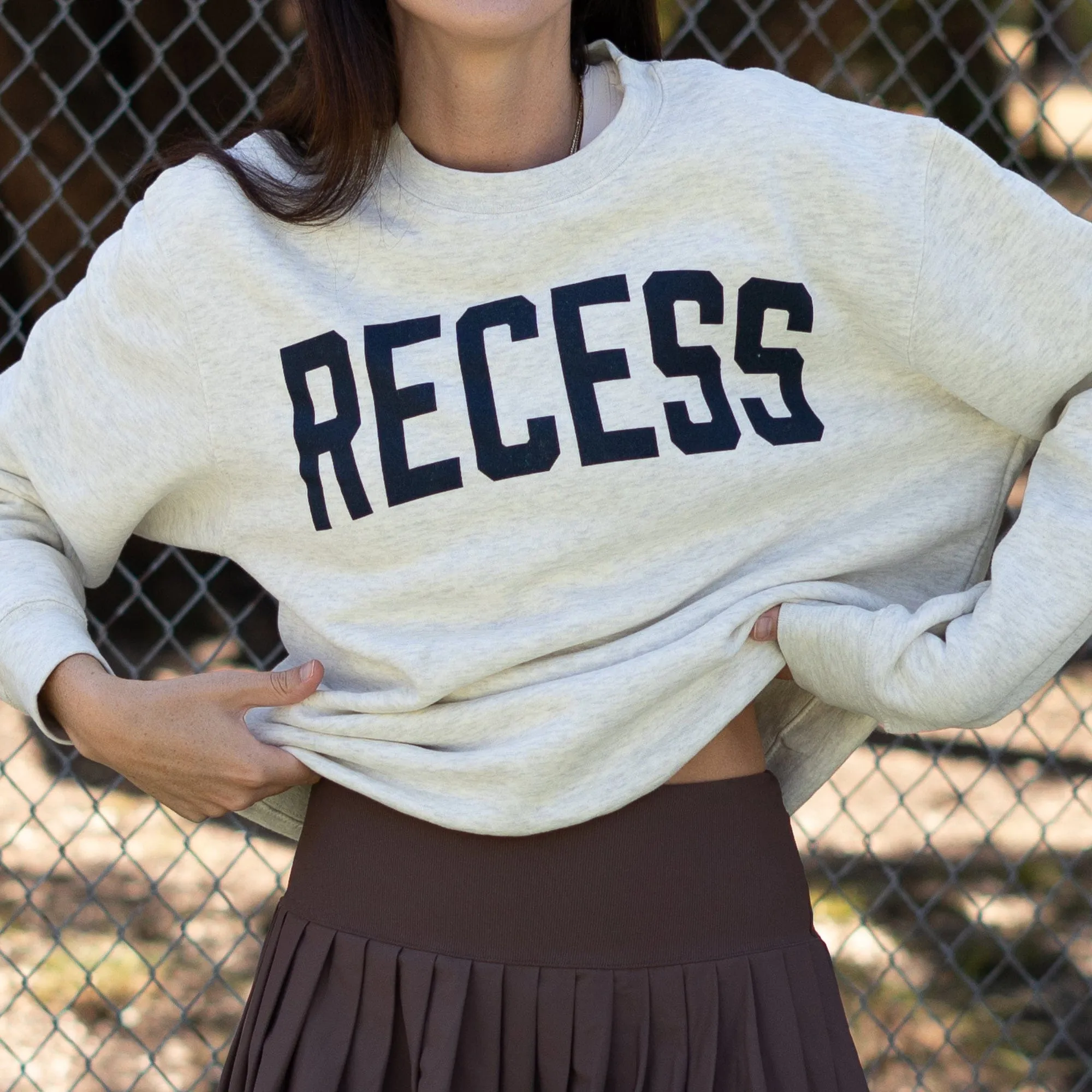 Oversized Crewneck - Recess Collegiate